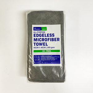 24-Pack Soft Edgeless 300 GSM Microfiber Towel (Buy 3 + 1 Free Promo)